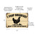 Vintage-Style "I Poop Breakfast, What's Your Superpower?" Sign - Rustic Chicken Illustration, 8"x 12"