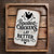 Rustic-Style "Spoiled Chickens Lay Better Eggs" Metal Sign - Vintage White And Black Farmhouse Decor, 8"x 12"