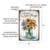 Vintage-Style "Enjoy The Little Things" Metal Sign - Elegant 8"x 12" Wall Decor With Flower Bouquet In Glass Jar