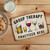 Vintage-Style "Group Therapy" Sign - Humorous 8"x 12" Wall Decor With Beverage Illustrations And Rustic Look