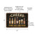 Vintage-Style "Cheers" Beer Sign - Rustic Metal Wall Decor With Beer Bottles & Glasses Illustration - Perfect For Bars And Home Celebrations