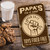 Vintage-Style "Papa's Fix-It Shop" Sign - Humorous Rustic Metal Wall Decor With Emblem And Tagline - Perfect For Garages And Workshops