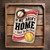 Vintage-Style "If We Aren't Home, Check The Ball Field" Rustic Metal Sign - Playful Rustic Decor With Baseball Glove & Stitched Details