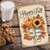 Rustic Mason Jar And Sunflower Metal Sign "Happy Fall Y'all" Autumn Fall Decor With Pumpkins & Fall Leaves 8"x12" Wall Art For Home Or Porch
