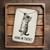 Vintage-Style "Hang In There!" Metal Sign - Cute Kitten Hanging From A Rope - Distressed Rustic Decor 8x12