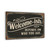 Vintage-Style "Welcome-ish. Depends On Who You Are" Sign - Humorous Wall Decor With Ornate Swirls And Distressed Look 8x12