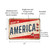 Vintage-Style "Made In America" Sign - Red, White, And Blue Design With Patriotic Star Patterns 8x12