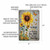 Vibrant Sunflower Wall Art - "Be Bright, Sunny And Positive" - Rustic Metal Sign With Butterflies 8x12