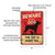 Vintage-Style "Beware Of The Dog - The Cat Is Shady Too" Metal Sign - Red Background With Black Silhouettes 8x12