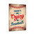 Vintage-Style "There's No Crying In Baseball" Sign - Beige Background With Red Baseball Stitching 8x12