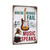 Vintage-Style "Where Words Fail, Music Speaks" Sign - Guitar, Musical Notes, And Gramophone 8x12
