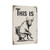 Vintage-Style "This Is Bull" Sign - Humorous Bull Sitting On A Toilet Illustration 8x12
