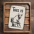 Vintage-Style "This Is Bull" Sign - Humorous Bull Sitting On A Toilet Illustration 8x12