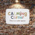 Rustic "Calming Corner" Sign – Safe Space Wall Art – Vintage Distressed White Background With Colorful Letters – 8"x 12" Metal Sign
