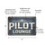 Vintage "Pilot Lounge" Metal Sign – Rustic Airplane Wall Decor – 8"x 12" Aviation-Themed Wall Art For Pilots And Airplane Lovers