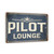 Vintage "Pilot Lounge" Metal Sign – Rustic Airplane Wall Decor – 8"x 12" Aviation-Themed Wall Art For Pilots And Airplane Lovers