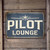Vintage "Pilot Lounge" Metal Sign – Rustic Airplane Wall Decor – 8"x 12" Aviation-Themed Wall Art For Pilots And Airplane Lovers