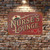Nurse's Lounge Vintage Metal Sign – Red Rustic Wall Decor With Nurse Cap And Heartbeat Line – Hospital Or Clinic Breakroom Sign 8x12