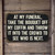 Funny Funeral Sign “Throw The Bouquet To See Who’s Next” Vintage-Style Black And White Metal Wall Sign Dark Humor Decor For Office Or Lounge