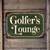 Golfer's Lounge Vintage Metal Sign – Rustic Golf Wall Decor For Home Bar, Clubhouse, Or Man Cave – Green Distressed Golf Sign 8x12