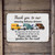 Thank You Delivery Driver Sign – 8x12 Vintage Metal Porch Decor With Cartoon Trucks, Treat Station Appreciation Gift For FedEx UPS Amazon