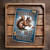 Welcome To The Nut House Sign – 8x12 Vintage Squirrel Metal Wall Art, Funny Rustic Autumn Decor, Blue Fall Tin Plaque With Leaves