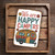 We Are Happy Campers Sign – 8x12 Vintage Camper Trailer Metal Wall Art, Rustic Outdoor RV Decor, Teal & Coral Retro Camping Plaque