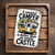 A Crowded Camper Is Better Than An Empty Castle Sign – Rustic 8x12 Vintage Metal Camper Decor With Floral Wreath And Wood Grain Look