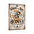 Sweet As Can Bee Honey Sign – Vintage-Style Metal Wall Art With Honeycomb, Bee & Rustic Label, Locally Sourced Decor 8x12