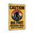 Caution Bigfoot Breeding Area Sign – Funny Sasquatch Warning Metal Wall Art With Vintage Yellow Distressed Outdoor Style 8x12
