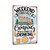 Weekend Forecast Camping Sign – Vintage Camper Metal Wall Art With Drinks, Rustic RV Bar Decor, Funny Campfire Drinking Plaque 8x12