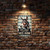 Funny Donkey Bathroom Sign – “Don’t Forget To Wipe Your Hee-Haw” Rustic Metal Wall Decor With Vintage Teal Pattern 8x12