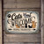 Cats Welcome People Tolerated Sign – Funny Metal Wall Decor With Cute Cartoon Cats, Rustic Pet Lover Gift, Distressed Aluminum Panel 8x12