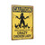 Crazy Chicken Lady Sign – Funny Caution Farm Sign, Vintage Metal Chicken Warning Wall Decor, Rustic Backyard Poultry Humor 8x12