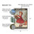 Just A Girl Who Loves Christmas Sign – Vintage Metal Holiday Wall Art With Red Dress Girl, Snow Scene & Christmas Tree 8x12