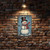 Rustic Snowman Metal Sign – Vintage Farmhouse Winter Wall Art With Distressed Blue Background And Wood-Plank Design 8x12