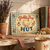 Fluffy Butt Hut Metal Sign, Cottage Farmhouse Decor 8x12