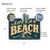 Life's A Beach Metal Sign, Vintage Coastal Wall Decor 8x12