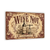 Wine Not Sign, Wine Bar Wall Decor, 8x12 Metal