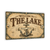 Welcome to the Lake Sign, Rustic Lake House Wall Decor, 8x12 Metal