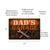 Dad's Garage Sign, Industrial Workshop Wall Decor, 8x12 Metal