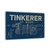 The Tinkerer Sign, Workshop Wall Decor, 8x12 Metal