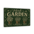 Herb Garden Sign, Botanical Wall Decor, 8x12 Metal