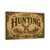 Gone Hunting Sign, Folksy Cabin Wall Decor, 8x12 Metal - photo 3