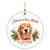 Custom Pet Memorial Christmas Ornament from Your Photo - Personalized Dog Cat Loss Keepsake - 3" Round Ceramic Keepsake with Gift Box