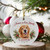 Custom Pet Memorial Christmas Ornament from Your Photo - Personalized Dog Cat Loss Keepsake - 3" Round Ceramic Keepsake with Gift Box