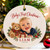 Personalized Baby's First Christmas Ornament from Your Photo - Custom Baby Photo Keepsake with Name & Year - 3" Round Ceramic Keepsake with Gift Box