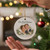 Personalized Our First Christmas Married Ornament from Your Photo - Custom Newlywed Couple Keepsake with Names - 3" Round Ceramic Keepsake with Gift Box