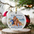 Personalized Vacation Christmas Ornament from Your Photo - The Year We Went to Custom Travel Keepsake - 3" Round Ceramic Keepsake with Gift Box