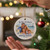 Personalized Vacation Christmas Ornament from Your Photo - The Year We Went to Custom Travel Keepsake - 3" Round Ceramic Keepsake with Gift Box
